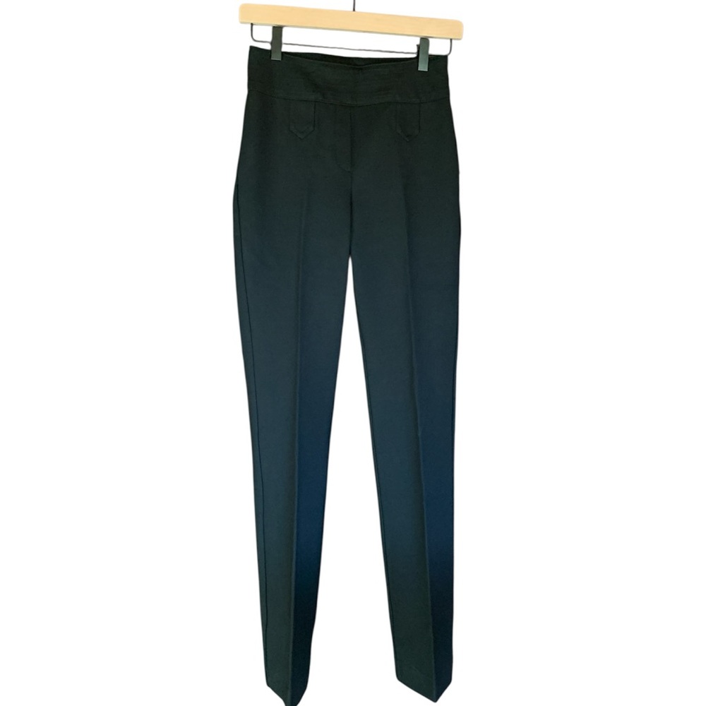 New Rekucci women Secret Figure pants black straight leg pull on size 0 career